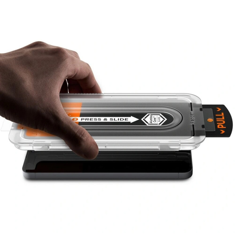 Spigen Glas.tR EZ Fit Pro karastatud klaas Samsung Galaxy S25 FE jaoks, läbipaistev (2 tk)