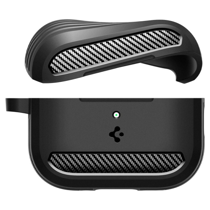 Spigen Rugged Armor ACS09822 ümbris Apple AirPods Pro 3 jaoks, mattmust