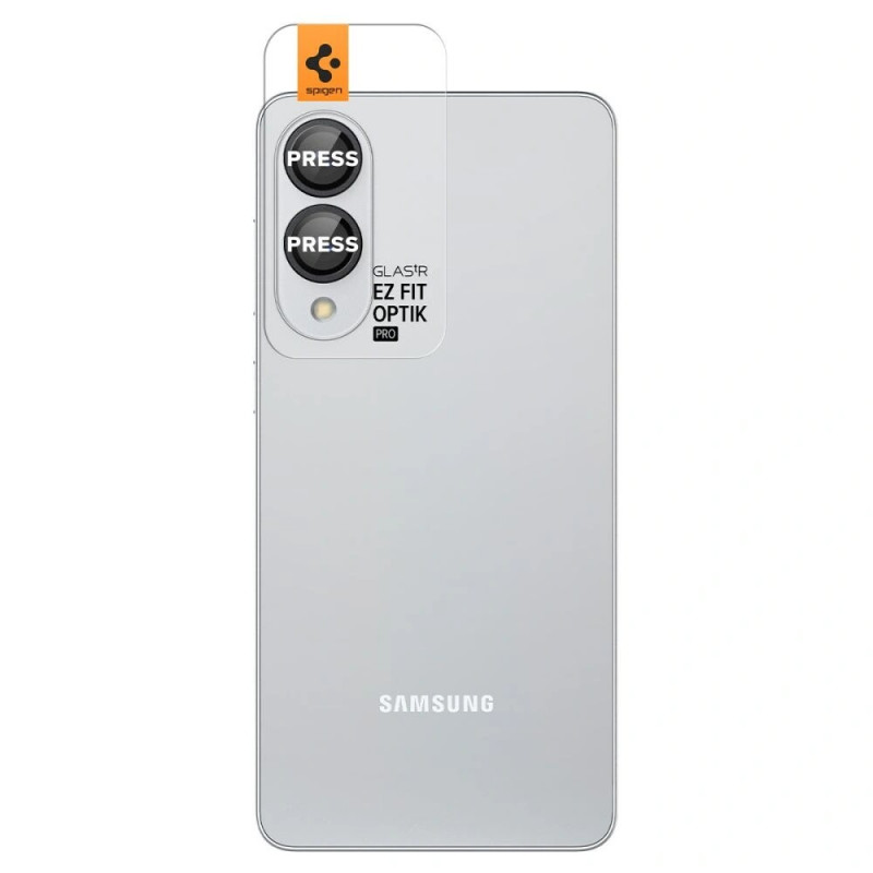 Spigen Optik Pro Glas.tR EZ Fit AGL09413 kaamerakaitse Samsung Galaxy S25 Edge'ile, must (2 tk)