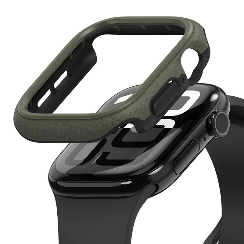 Ringke Onyx kaitseümbris Apple Watch 10 / 11 46 mm jaoks, tumeroheline