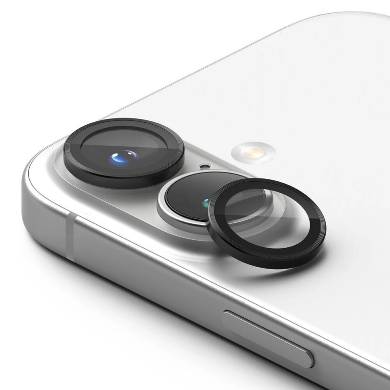 Ringke kaameraraami kaitse Apple iPhone 16 / 16 Plus jaoks, must (2 tk)
