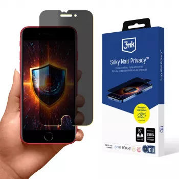 3MK Silky Matt Privacy matt privaatsuskaitsekile Apple iPhone 7/8/SE 2020/2022 jaoks