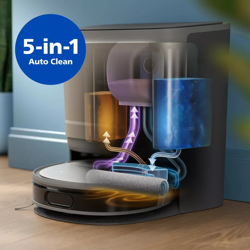 Philips HomeRun 9000 Series XU9100/10 Aqua robotimuruniiduk, must