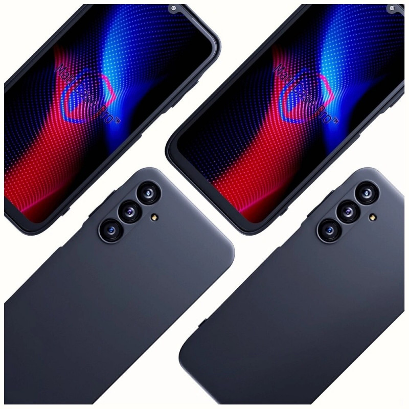 3MK Matt Case Pro kaitsekate Samsung Galaxy A25 5G jaoks, must