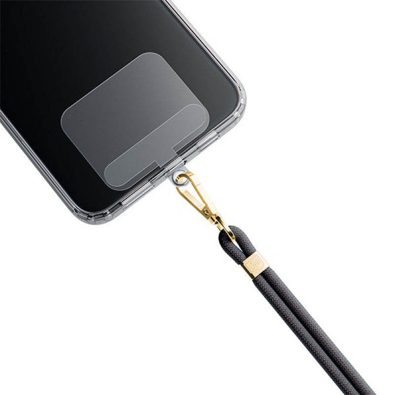 3MK EasyClip telefoni kaelarihm, must / kuldne
