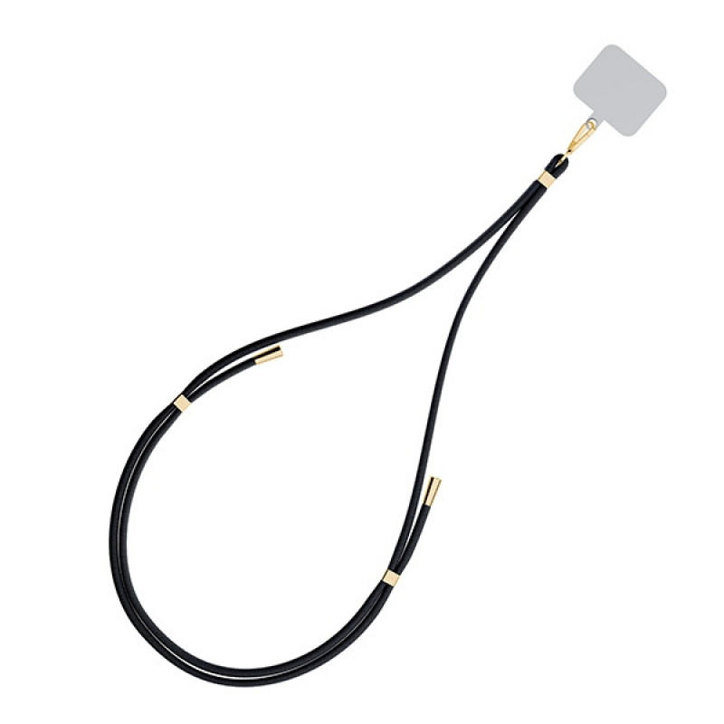 3MK EasyClip telefoni kaelarihm, must / kuldne