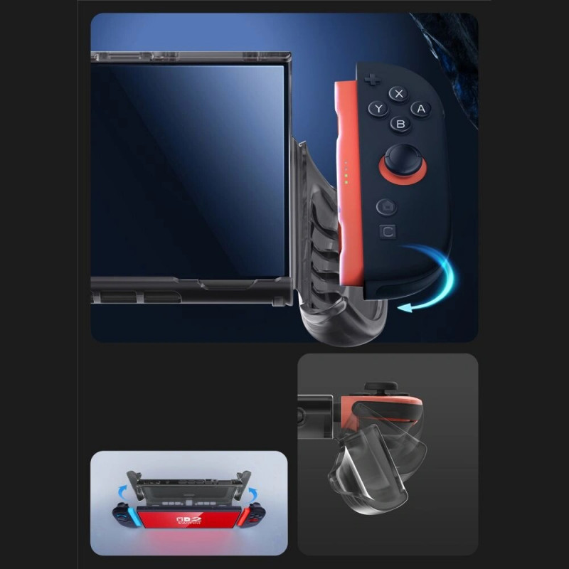 Supcase Crystal Case Nintendo Switch 2 jaoks, Frost Black