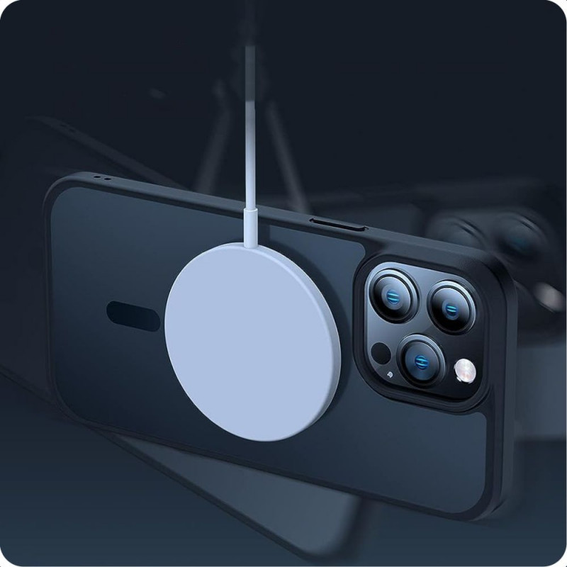 Tech-Protect Magmat MagSafe THP2261 ümbris Apple iPhone 15 jaoks, mattmust