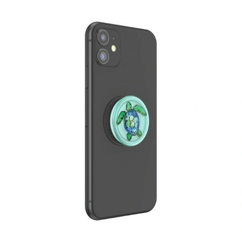PopSockets PopGrip PlantCore Tortuga telefonikäepide ja -alus