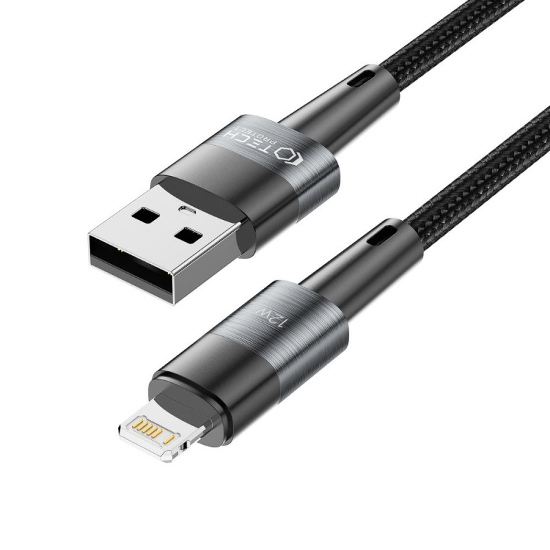 Tech-Protect UltraBoost USB-A/Lightning kaabel 12W 2.4A 100 cm, hall