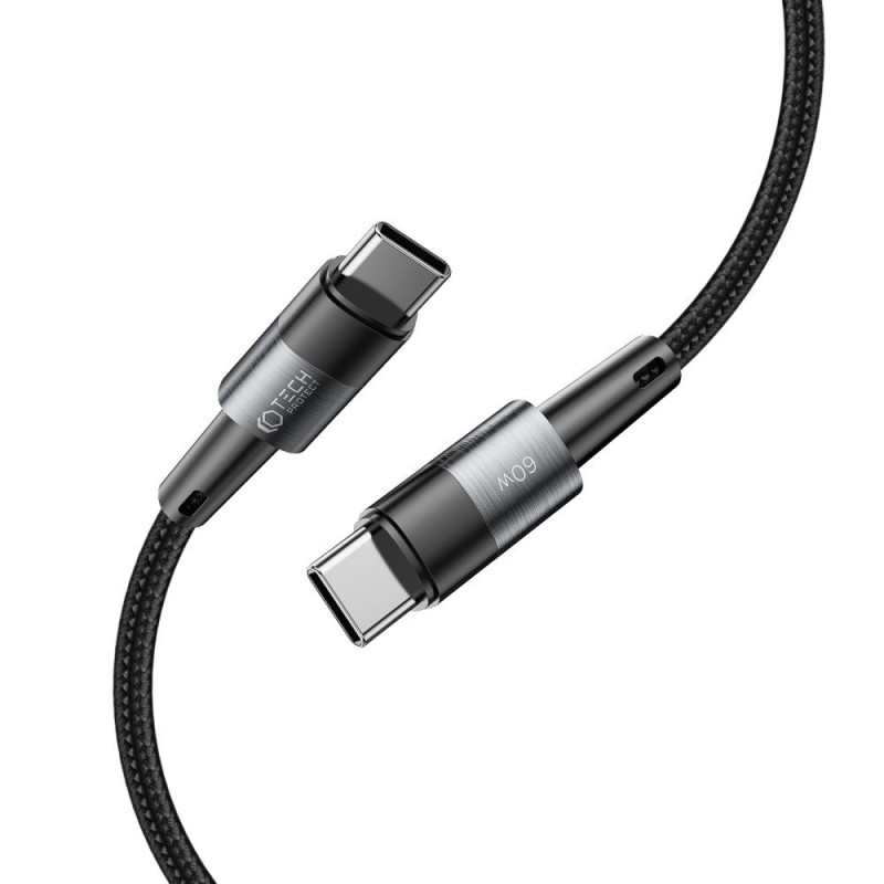 Tech-Protect UltraBoost USB-C/USB-C kaabel PD 60W 3A 25 cm, hall