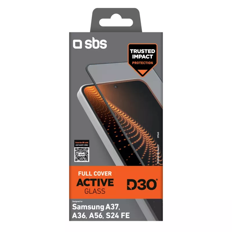 SBS D3O karastatud klaas Samsung Galaxy A37 / A36 / A56 / S24 FE jaoks (1 tk)
