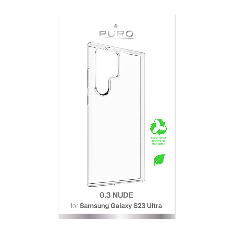 PURO 0.3 Nude ümbris Samsung Galaxy S23 Ultra jaoks, läbipaistev