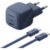 Belkin BoostCharge 30 W USB-C PD laadija PPS-iga ja 2 m USB-C kaabel (WCA008KQ2MBL-B6)