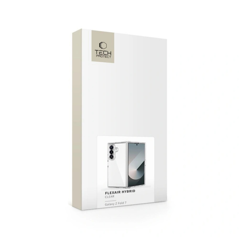 Tech-Protect Flexair Hybrid Case THP4308 Samsung Galaxy Z Fold 7 jaoks, läbipaistev