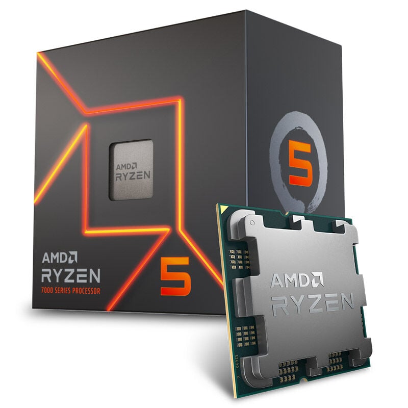 AMD Ryzen 5 7500 box-protsessor, 5 GHz, Socket AM5 (100-100002264BOX)