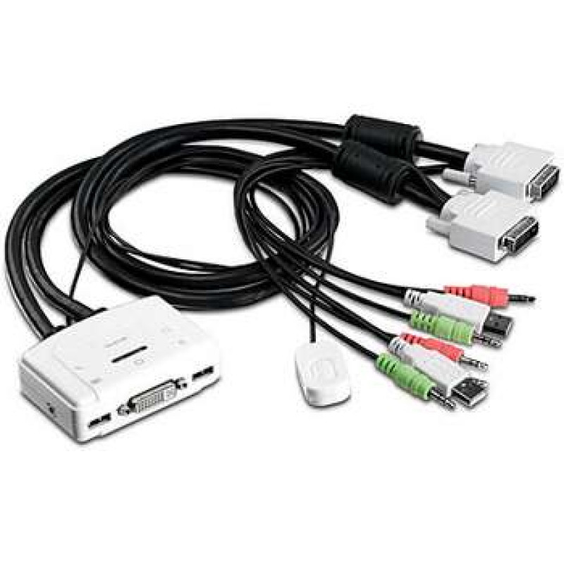 TRENDnet TK-214i KVM-/helilüliti, 2 x KVM/audio