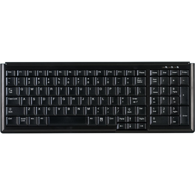 Active Key AK-7000-U-B/CH mini lauaklava, juhtmega, USB, Šveitsi paigutus, must