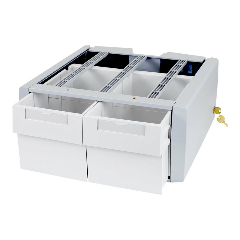 Ergotron StyleView SV43/44 seeria lisanduv kahekordne kõrge kinnituskomponent (2 sahtliga moodul), hall/valge