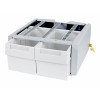 Ergotron StyleView SV43/44 seeria lisanduv kahekordne kõrge kinnituskomponent (2 sahtliga moodul), hall/valge