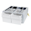 Ergotron StyleView SV43/44 seeria lisanduv kahekordne kõrge kinnituskomponent (2 sahtliga moodul), hall/valge