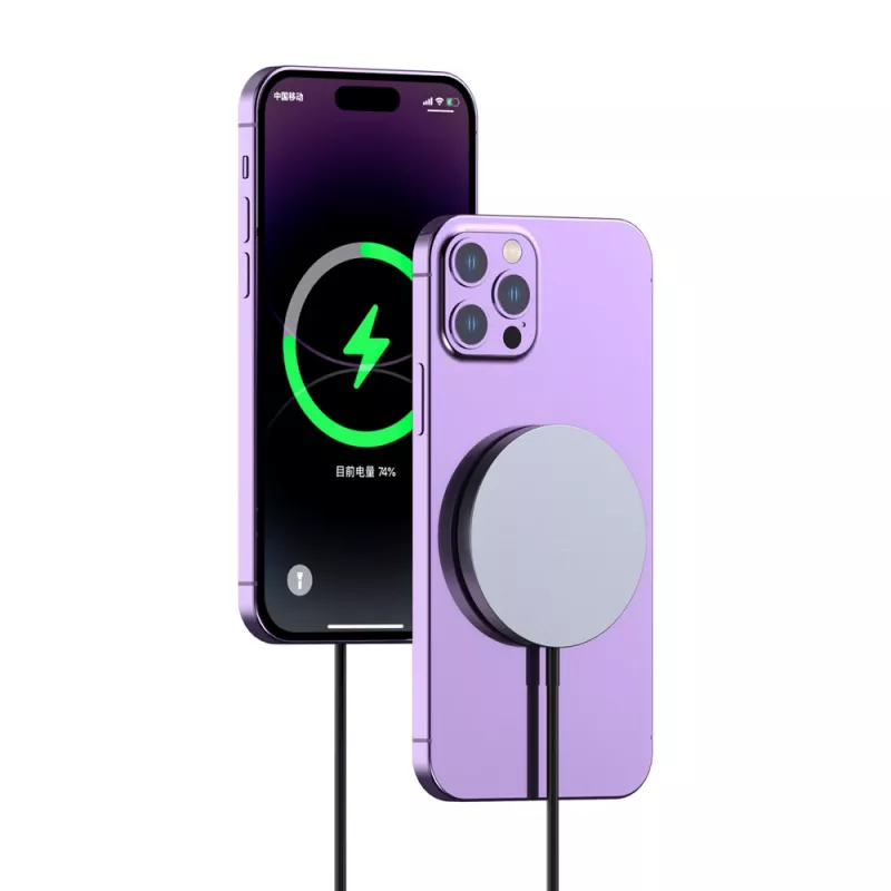 Dudao A12XS 15W MagSafe-iga ühilduv juhtmevaba laadija, must