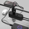 Dudao A27TEU PD 30W GaN seinalaadija, USB-A + USB-C, must