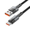 Tech-Protect Ultraboost USB-A / USB-C kaabel, 66W, 6A, 50 cm, hall