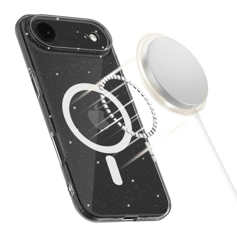 Tech-Protect FlexAir MagSafe ümbris Apple iPhone Air jaoks, läbipaistev sädelusega