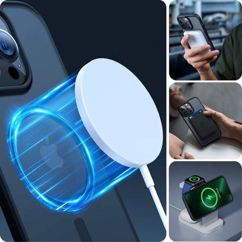 Tech-Protect MagMat MagSafe Apple iPhone 15 ümbris, mati taevasinine