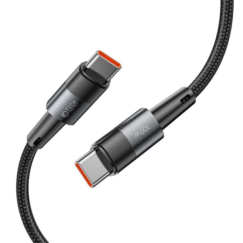 Tech-Protect Ultraboost USB-C PD kaabel, 100W, 5A, 25 cm, hall