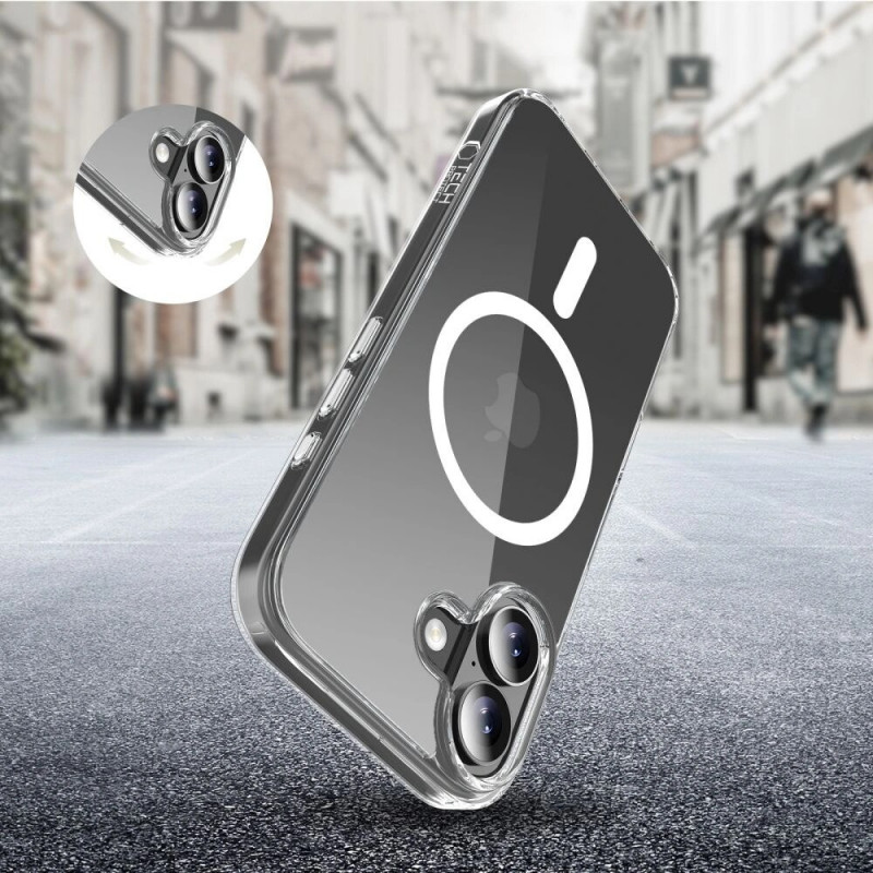 Tech-Protect Flexair Hybrid CC MagSafe ümbris Apple iPhone 17-le, läbipaistev