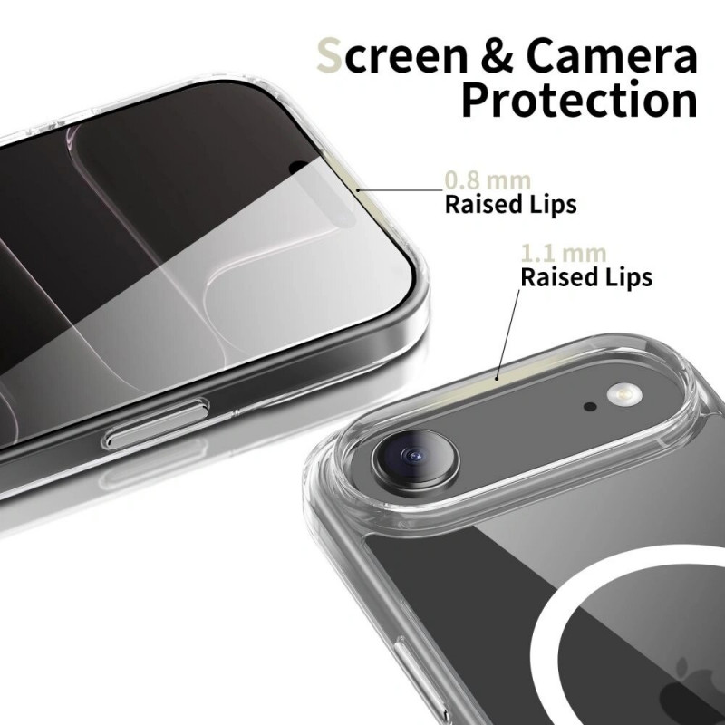 Tech-Protect Flexair Hybrid CC MagSafe ümbris Apple iPhone Airile, läbipaistev