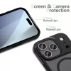 Tech-Protect Magmat MagSafe ümbris Apple iPhone 17 Pro Max jaoks, mattmust