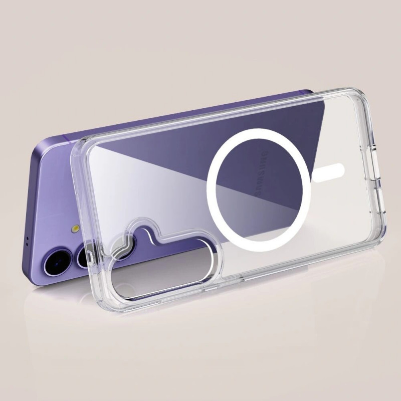 Tech-Protect Flexair Hybrid MagSafe ümbris Samsung Galaxy S25 jaoks, läbipaistev