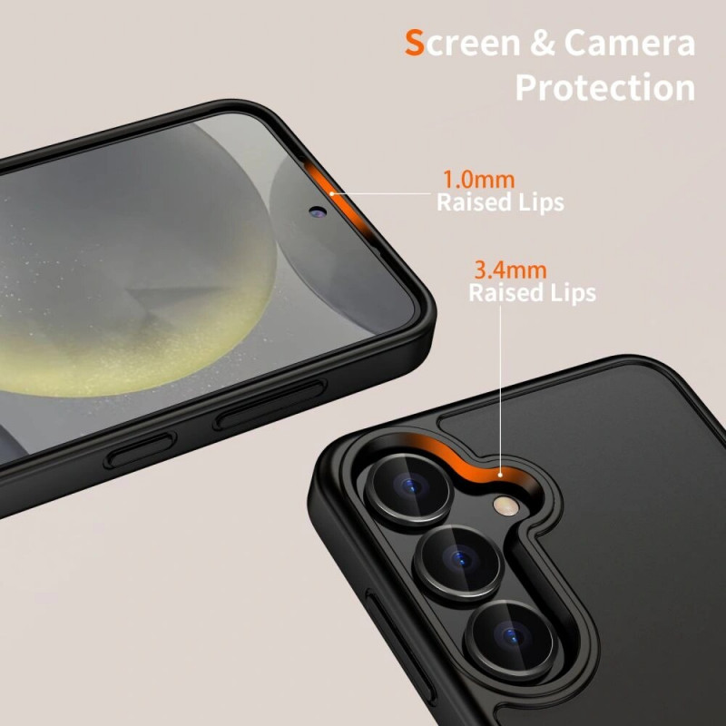 Tech-Protect Magmat ümbris Samsung Galaxy S25 jaoks, mattmust