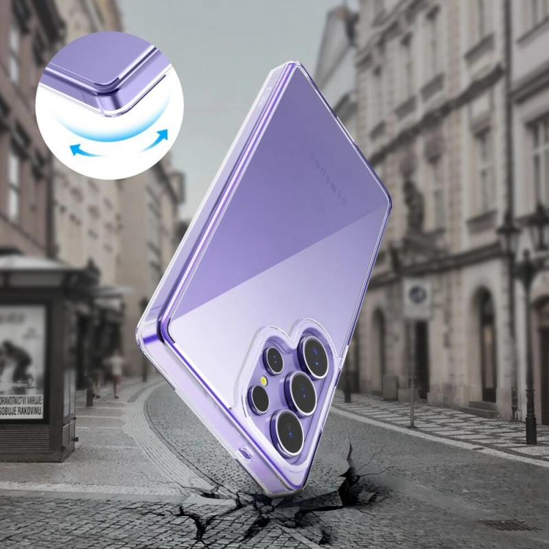 Tech-Protect Flexair Hybrid kaitseümbris Samsung Galaxy S25 Ultra jaoks, läbipaistev