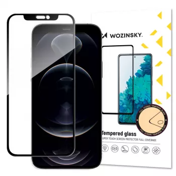 Wozinsky Super Tough Full Glue karastatud klaas kaitseümbriste ühilduva raamiga iPhone 14 Plus / 13 Pro Max jaoks, must