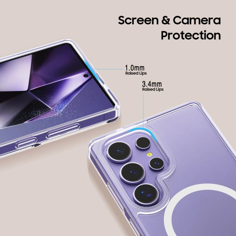Tech-Protect Flexair Hybrid MagSafe ümbris Samsung Galaxy S25 Ultra jaoks, läbipaistev