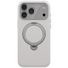 UNIQ Elix ümbris Apple iPhone 18 Pro Max / 17 Pro Max jaoks, 360° pöörlev tugijalg, helehall