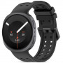 Tech-Protect silikoonist Air-rihm Samsung Galaxy Watch 8 / 9 / Classic 40 / 44 / 46 mm jaoks, must
