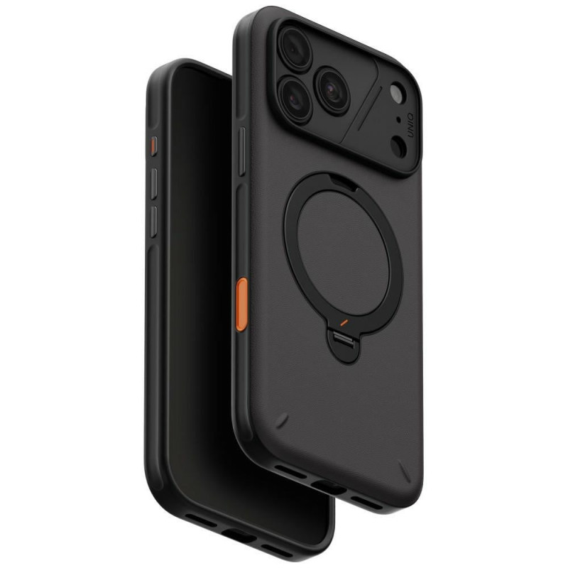 UNIQ Elix ümbris Apple iPhone 18 Pro Max / 17 Pro Max jaoks, 360 pöörlev tugijalg, hall