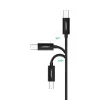 Ugreen US241 USB-C 2.0 - USB-B printeri kaabel, 1 m, must