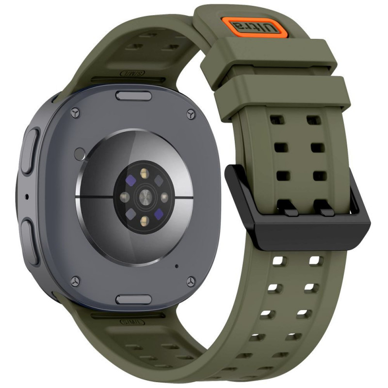 Tech-Protect silikoonist Air rihm Samsung Galaxy Watch 8 / 9 / Classic 40 / 44 / 46 mm jaoks, oliivroheline