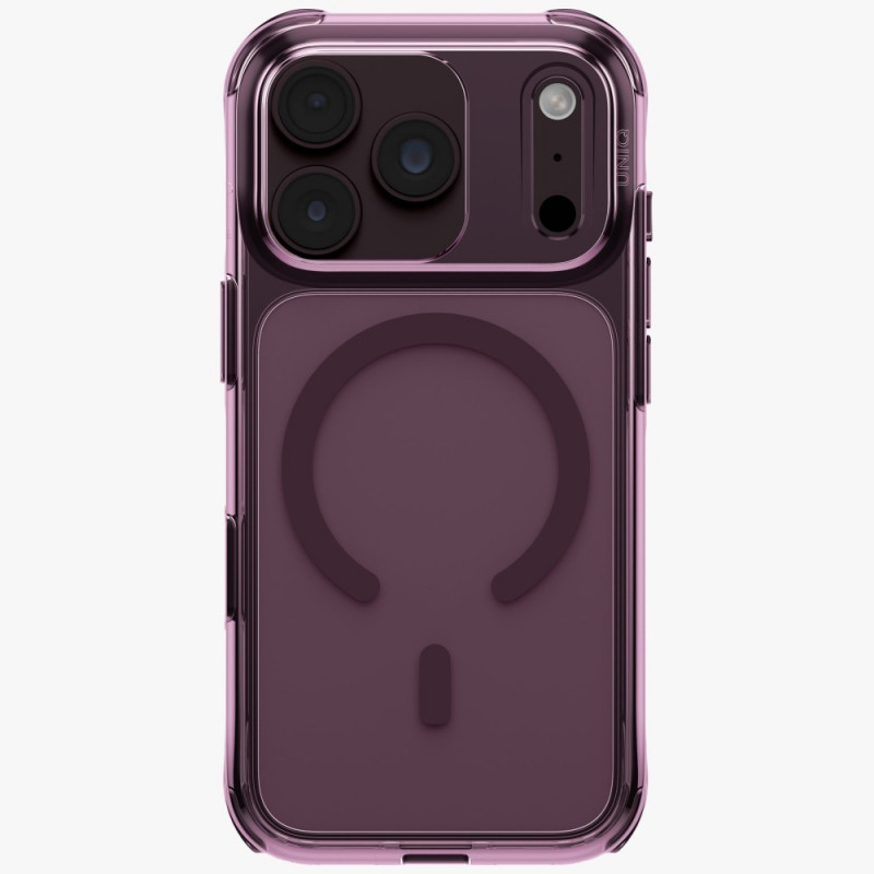 UNIQ LifePro Xtreme ümbris Apple iPhone 18 Pro / 17 Pro jaoks, Magclick Charging, burgundiapunane