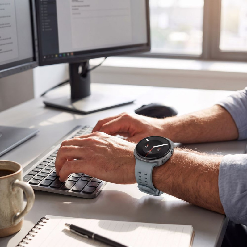 Tech-Protect silikoonist Air-rihm Samsung Galaxy Watch 8 / 9 / Classic 40 / 44 / 46 mm jaoks, Mist Grey