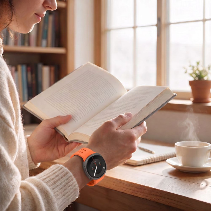 Tech-Protect silikoonist Air-rihm Samsung Galaxy Watch 8 / 9 / Classic 40 / 44 / 46 mm jaoks, tangerine orange
