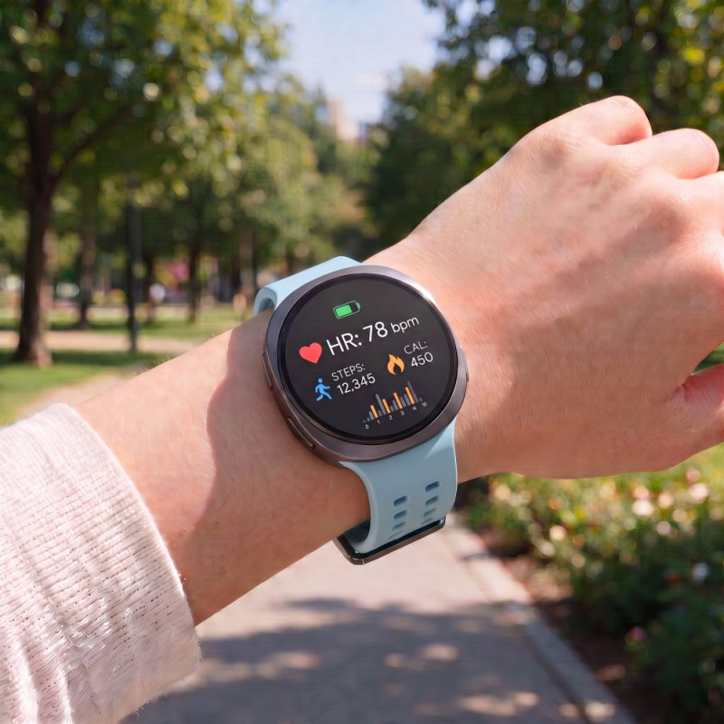 Tech-Protect silikoonist Air-rihm Samsung Galaxy Watch 8 / 9 / Classic 40 / 44 / 46 mm jaoks, Baby Blue