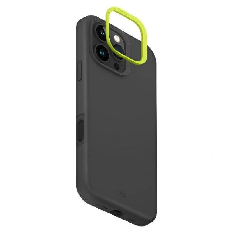 UNIQ Lino Hue ümbris Apple iPhone 16 Pro jaoks, Magclick laadimine, söemust