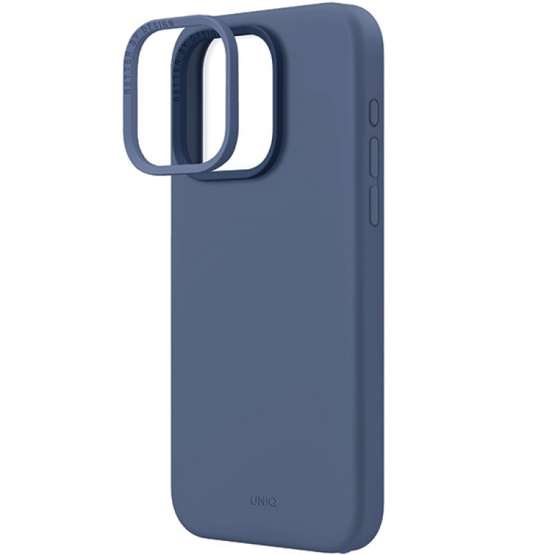 UNIQ Lino Hue ümbris Apple iPhone 15 Pro Max-le, MagClick Charging, tumesinine